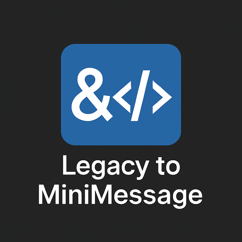 Legacy to MiniMessage Converter